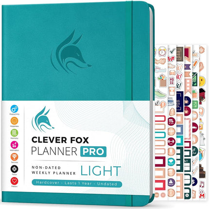 Clever Fox Planner PRO Light – Weekly & Monthly Li