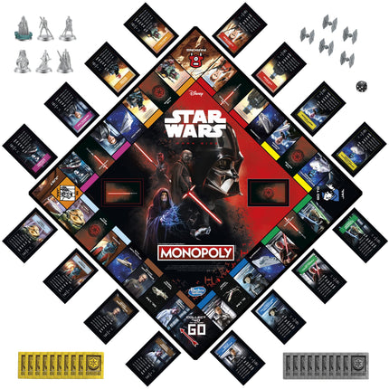 Hasbro Gaming Monopoly Côté Obscur : Édition Star Wars pour 2 à 6 joueurs, à partir de 8 ans