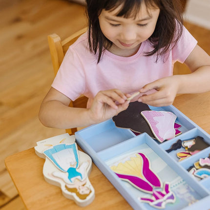 Belle Wooden Magnetic Dress-Up Play Set