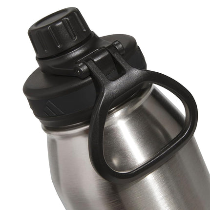 adidas Metal Water Bottle 1L, Stainless Steel/Black/L, 1 L