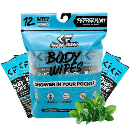 The Klean Freak Body Wipes - 12 count Individually