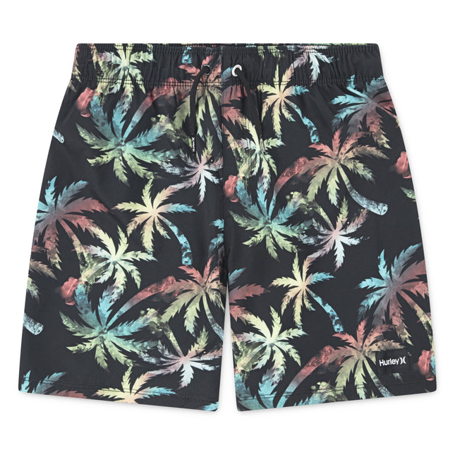Hurley Layered Palm Tree Pull On Swim Shorts, Mult