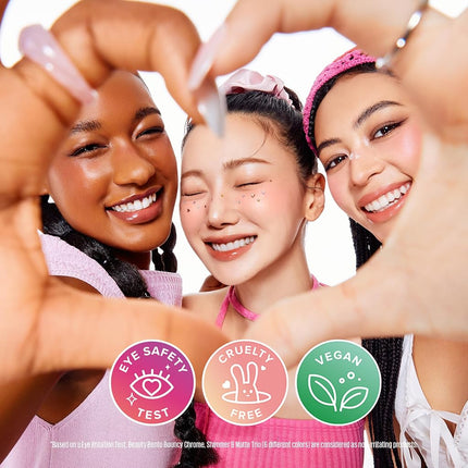 Kaja Beauty Bento Bouncy Eyeshadow Trio - Plum Rosy (01 Rosewater)