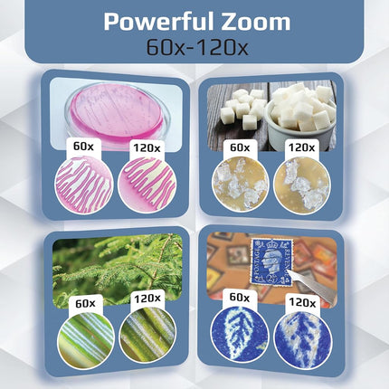 Carson MicroBrite Plus 60-120x LED Lighted Pocket Microscope (Set of 4)