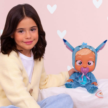 Cry Babies Disney Stitch Doll with Her Personalised Blue Pyjamas
