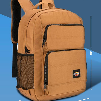 Mochila Dickies Tradesman de Gran Capacidad, Resistente al Agua, Mochila Casual para Viajes con Logotipo, Apta para Portátiles de 15,6 Pulgadas, Marrón Pato, Mochilas de Día