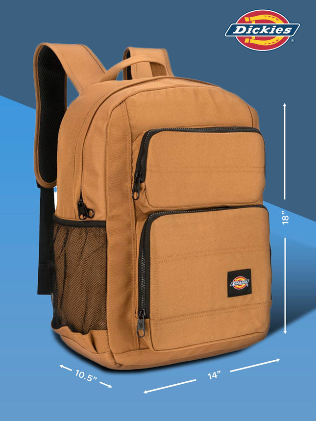 Sac à dos Dickies Tradesman grande capacité, résistant à l'eau, décontracté pour les voyages, convient aux ordinateurs portables de 15,6 pouces, couleur marron canard, sacs à dos de jour