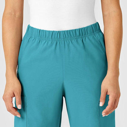 WonderWink Multi-Cargo Pant, Teal Blue, X-Small