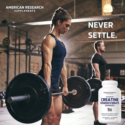 Creatine Monohydrate Capsules 5G | 60 Servings | Vegan | Micronized Creatine Pills 5000mg | 4 Caps per Serving | 240 Capsules | Creatine Pills For Men & Women | Muscle Building | 2 Months Supply