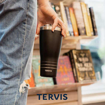 Vaso de viaje Tervis Traveler USA Pride de acero inoxidable de triple pared con aislamiento, mantiene las bebidas frías y calientes, 887 ml