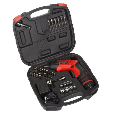 Juego de destornilladores inalámbricos pivotantes recargables LED Stalwart 75-PT1000 Stalwart (45 piezas), 3,6 V