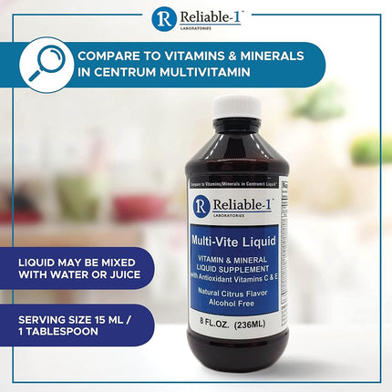 Reliable-1 Laboratories Multi-Vite Liquid Alcohol Free (8 FL.OZ.)