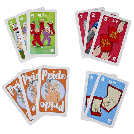 Not Your Ma's Jong, A Fast-Paced Card Game for 3-4 Players Inspired by Mahjong and 2 Grandmas, Family Game, Fun Party Game for Ages 13+