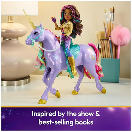 Unicorn Academy, Power of Friendship Wildstar with Translucent Saddle and Bridle, 28cm, Dolls and Unicorn Toys for Girls Aged 4 and up