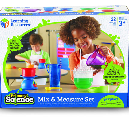 Learning Resources LER2783 Juego de actividades de mezclar y medir, herramientas de mezcla para experimentos, 22 piezas, a partir de 3 años