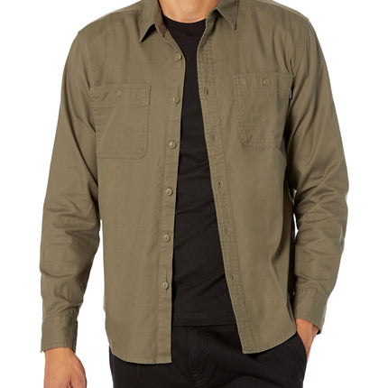 DOCKERS Mens Regular Fit Long Sleeve Two Pocket Wo