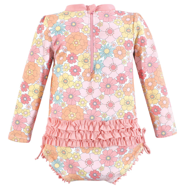 Maillot de bain Hudson Baby pour bébés et tout-petits, Flamant Menthe, 12-18 Mois, Tout-petit Peace Love Flowers, 5T