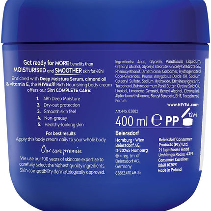 nivea crème 400ml rich nourishing