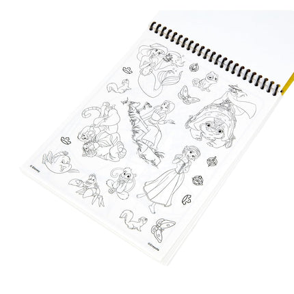 Crayola Disney Princess Sticker Activity Pad, 12 Princess Coloring Pages, 100+ Stickers, Travel Activity, Princess Toys, Toddler Gifts