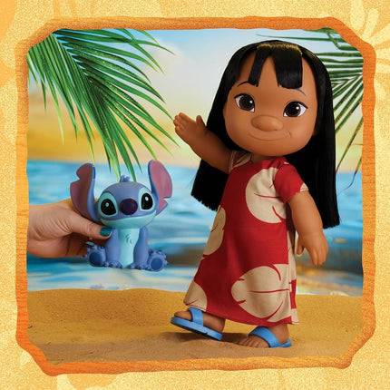 Disney Lilo & Stitch 14-inch Poseable Lilo Doll with 5-inch Stitch Figure,