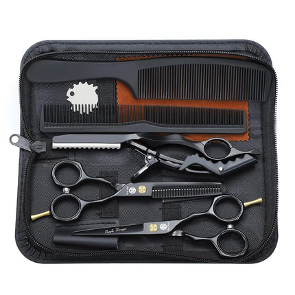 5.5 inch Purple Hair Cutting Scissors Set with Raz