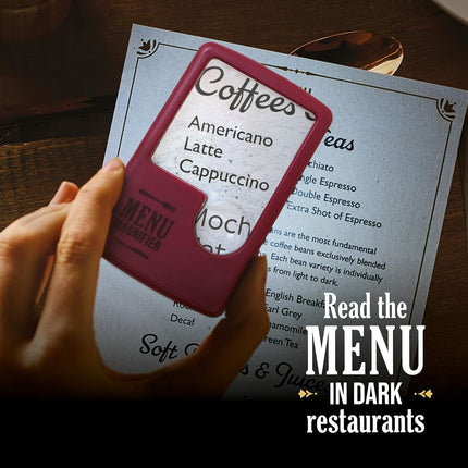 IF Light Up Menu Magnifier - Aqua
