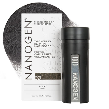 Nanogen Keratin Hair Fibers, 30-grams, Black