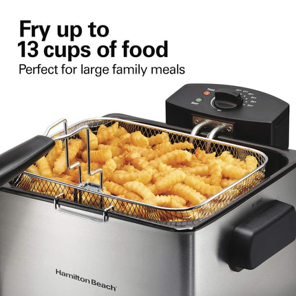 Hamilton Beach 21 Cup Deep Fryer, 13 Cup Food Capacity, 35042