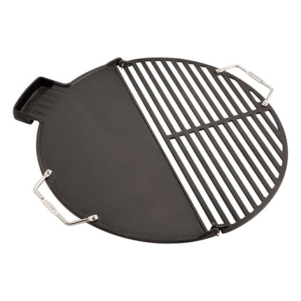 Cuisinart CHA-830 Cleanburn Fire Pit Griddle & Grill 2-in-1 Cooking Top, Pre-Seasoned Cast Iron