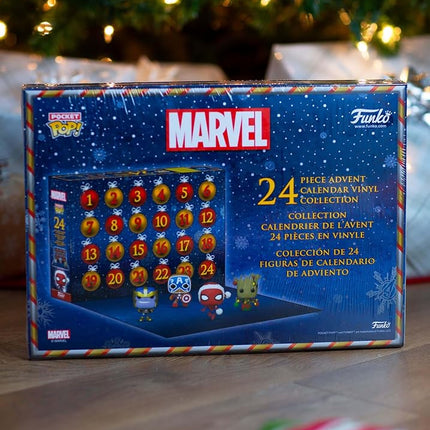 Funko Advent Calendar: Marvel Holiday - Groot - Marvel Comics - 24 Days Of Surprise - Collectable Vinyl Mini Figures - Mystery Box - Gift Idea - Holiday Xmas for Girls, Boys & Kids