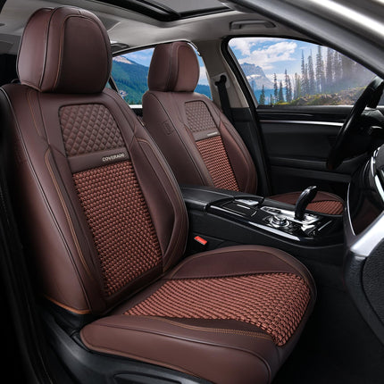 Coverado Leather Seat Cover Front, Universal Cover