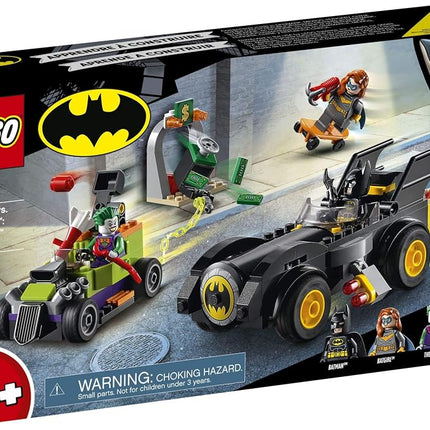 LEGO DC Batman: Batman vs. The Joker: Batmobile Chase 76180 Collectible Building Toy; Includes Batman, Batgirl and The Joker Minifigures Plus Buildable Batmobile and Hot Rod, New 2021 (136 Pieces)