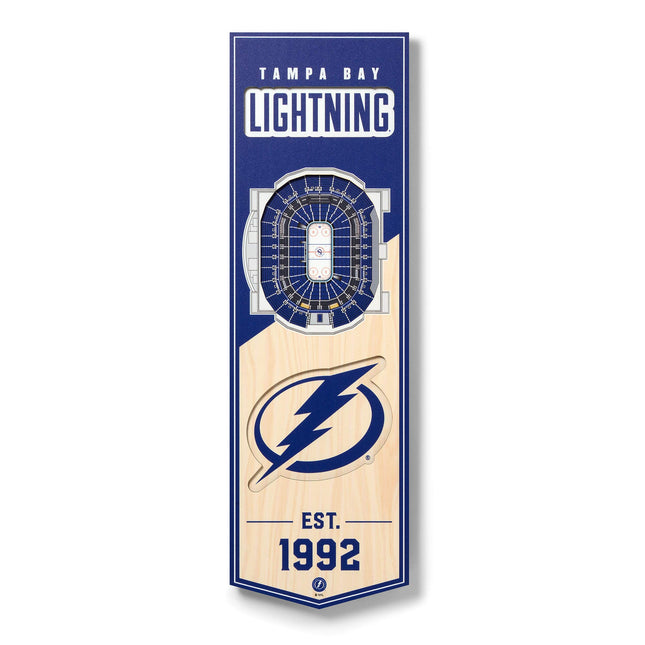 YouTheFan NHL Tampa Bay Lightning 3D Stadium 6x19 