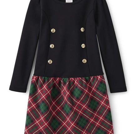 Gymboree Girls' and Toddler Christmas Holiday Dresses Seasonal, Royal Plaid, 6