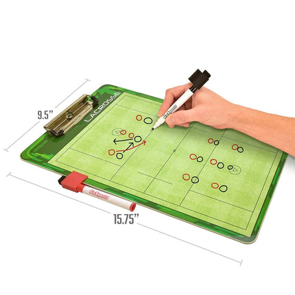GoSports Dry Erase Coaches Board with 2 Dry Erase Pens
