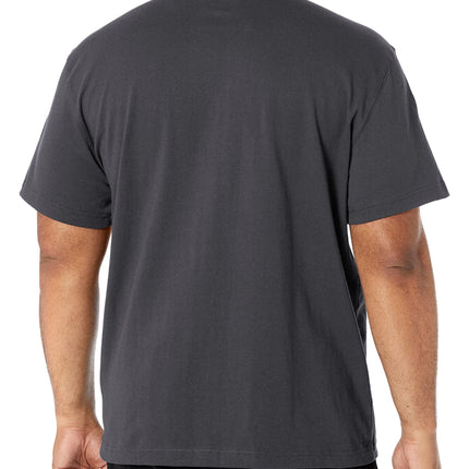 Dickies Men's Big-Tall Heavyweight Henley, Charcoal, 3X-Large/Tall