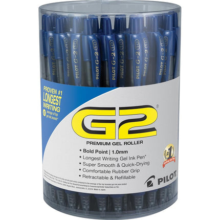 PILOT G2 Premium Retractable Gel-Ink Rolling Ball Pens, Bold Point (1.0mm), Blue, 36/Pk (84099)