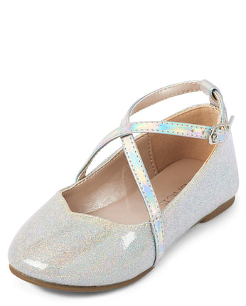 The Children's Place Baby Girls Glitter Cross Stra