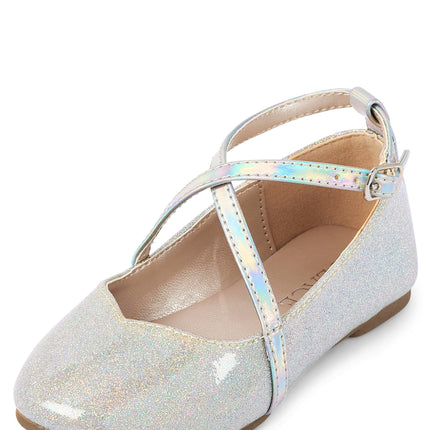 The Children's Place Baby Girls Glitter Cross Stra