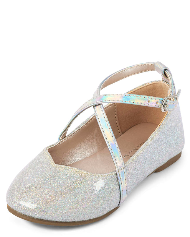 The Children's Place Baby Girls Glitter Cross Stra