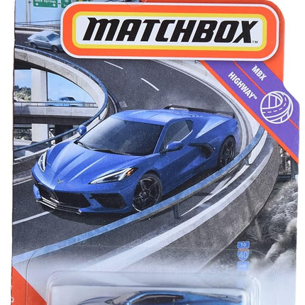 Matchbox 2020 Corvette C8, Highway 47/100 [Blue]