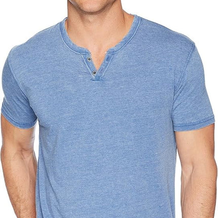 Lucky Brand Men's Venice Burnout Notch Neck Tee Sh