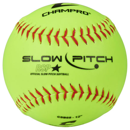 CHAMPRO 12" Slow Pitch Practice Softball