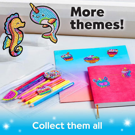 Kit de peinture diamant Gros Gemmes Créativité pour enfants - Créez vos propres autocollants et attrape-soleil magiques - Diamond Art pour enfants