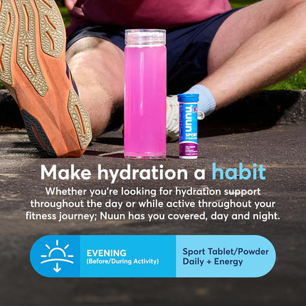 Nuun Sport: Electrolyte-Rich Sports Drink Tablets, Orange, Box of 8 Tubes (80 servings), Sports Drink for Replenishment of Essential Electrolytes Lost Through Sweat