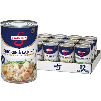 Chicken á la King Made with White and Dark Meat Chicken, 10.5 Ounce Can (Pack of 12) pack