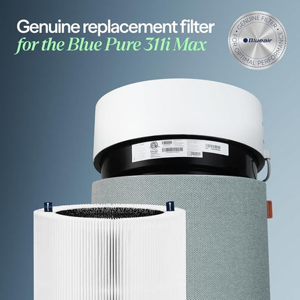 BLUEAIR Blue Pure 311i Max Filtro de repuesto original, Blue Pure F3MAX, compatible con el purificador de aire Blue Pure 311i Max