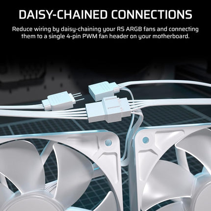 Corsair NAUTILUS 240 RS ARGB Liquid CPU Cooler – 240mm AIO – Low-Noise – Direct Motherboard Connection – Daisy-Chain – Intel LGA 1851/1700, AMD AM5/AM4 – 2x RS120 ARGB Fans Included – White