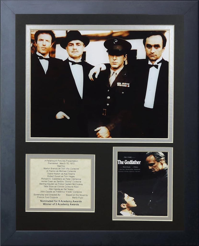 Legends Never Die The Godfather Framed Photo Collage, 11 by 14-Inch