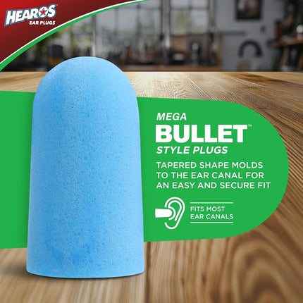 HEAROS Xtreme Protection Series Ear Plugs, Blue, 28 Pair